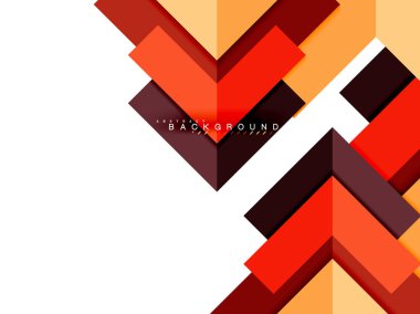 Çok renkli soyut geometrik şekiller, geometri arka plan web afiş için