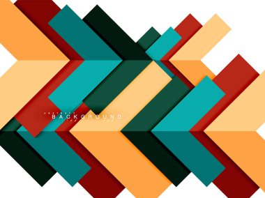 Çok renkli soyut geometrik şekiller, geometri arka plan web afiş için