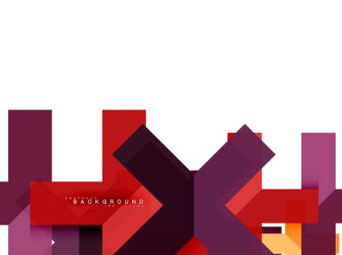 Çok renkli soyut geometrik şekiller, geometri arka plan web afiş için