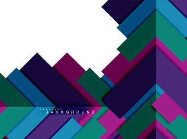 Çok renkli soyut geometrik şekiller, geometri arka plan web afiş için