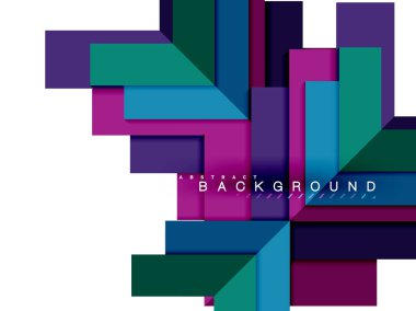 Çok renkli soyut geometrik şekiller, geometri arka plan web afiş için