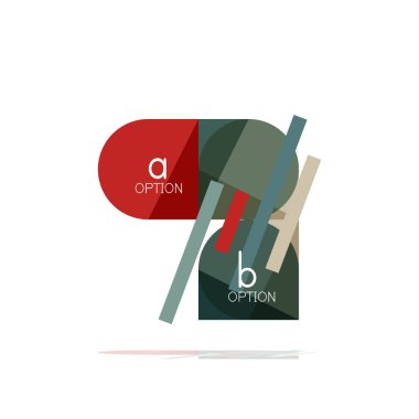 En az daire temiz soyut seçeneği adım Infographic tasarım öğesi, geometrik şekiller - Tur kareler, daireler ve satırları düzeni ile örnek metin