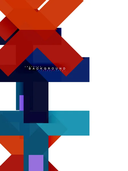 Різнокольорові абстрактні геометричні фігури, геометричний фон для веб-банера — стоковий вектор