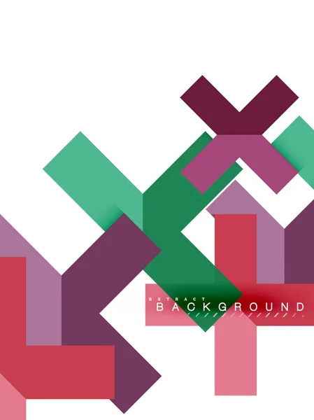 Formas geométricas abstratas multicoloridas, fundo de geometria para banner web — Vetor de Stock