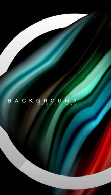 Sıvı sıvı metalik tarzı çizgi şeklinde Holografik dizayn renkleri