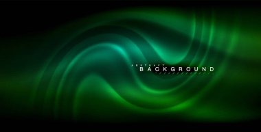 Neon parlayan dalga, sihirli enerji ve ışık arka plan