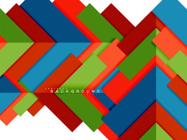 Çok renkli soyut geometrik şekiller, geometri arka plan web afiş için