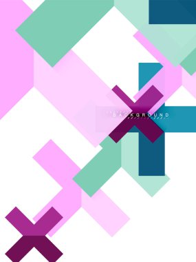 Çok renkli soyut geometrik şekiller, web reklam, iş sunumu, reklamlar paket, geometri arka plan şablonu, duvar kağıdı yazdırma