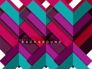 Çok renkli soyut geometrik şekiller, geometri arka plan web afiş için