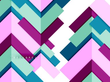 Çok renkli soyut geometrik şekiller, geometri arka plan web afiş için
