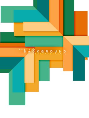 Çok renkli soyut geometrik şekiller, web reklam, iş sunumu, reklamlar paket, geometri arka plan şablonu, duvar kağıdı yazdırma