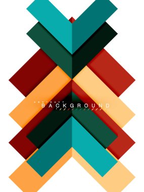 Çok renkli soyut geometrik şekiller, geometri arka plan web afiş için