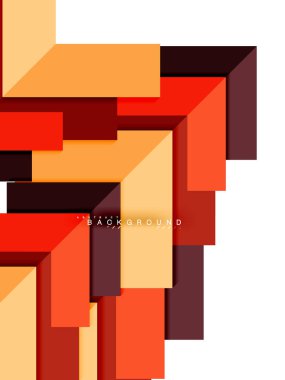 Çok renkli soyut geometrik şekiller, geometri arka plan web afiş için