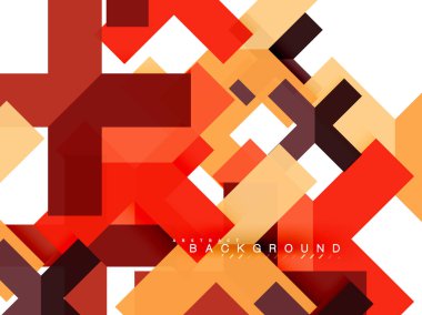 Çok renkli soyut geometrik şekiller, geometri arka plan web afiş için