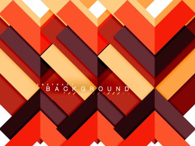 Çok renkli soyut geometrik şekiller, geometri arka plan web afiş için