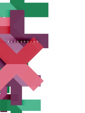 Çok renkli soyut geometrik şekiller, geometri arka plan web afiş için