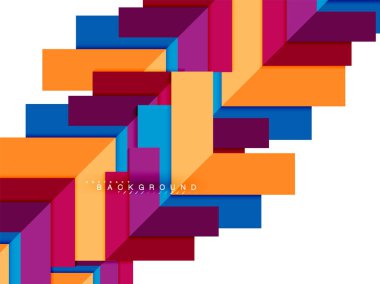 Çok renkli soyut geometrik şekiller, web reklam, iş sunumu, reklamlar paket, geometri arka plan şablonu, duvar kağıdı yazdırma