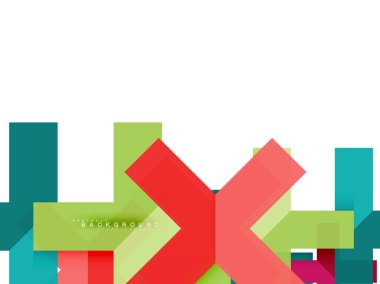 Çok renkli soyut geometrik şekiller, geometri arka plan web afiş için