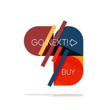 En az daire temiz soyut seçeneği adım Infographic tasarım öğesi, geometrik şekiller - Tur kareler, daireler ve satırları düzeni ile örnek metin