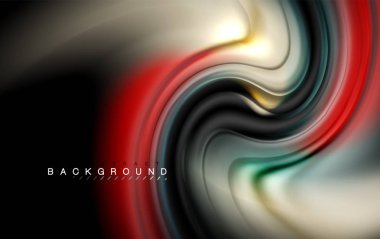 Sıvı sıvı renkler tasarım, renkli mermer veya plastik dalgalı doku arka plan, siyah, iş veya teknoloji sunu veya web broşür için parlak renkli öğeleri kapak tasarımı, duvar kağıdı