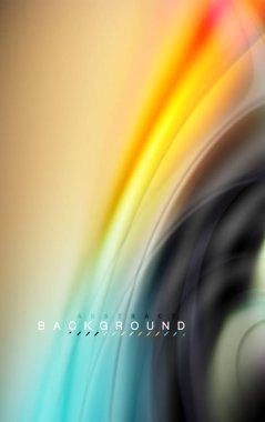 Sıvı sıvı renkler tasarım, renkli mermer veya plastik dalgalı doku arka plan, siyah, iş veya teknoloji sunu veya web broşür için parlak renkli öğeleri kapak tasarımı, duvar kağıdı