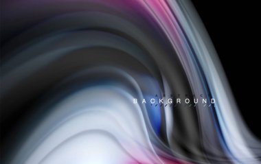 Sıvı sıvı renkler tasarım, renkli mermer veya plastik dalgalı doku arka plan, siyah, iş veya teknoloji sunu veya web broşür için parlak renkli öğeleri kapak tasarımı, duvar kağıdı