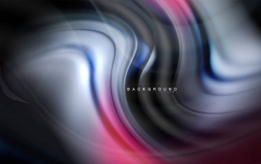 Sıvı sıvı renkler tasarım, renkli mermer veya plastik dalgalı doku arka plan, siyah, iş veya teknoloji sunu veya web broşür için parlak renkli öğeleri kapak tasarımı, duvar kağıdı