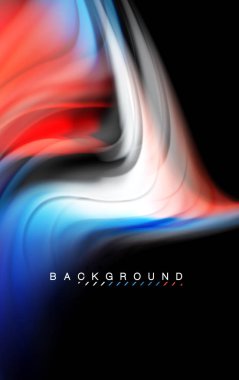 Sıvı sıvı renkler tasarım, renkli mermer veya plastik dalgalı doku arka plan, siyah, iş veya teknoloji sunu veya web broşür için parlak renkli öğeleri kapak tasarımı, duvar kağıdı