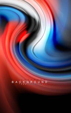 Sıvı sıvı renkler tasarım, renkli mermer veya plastik dalgalı doku arka plan, siyah, iş veya teknoloji sunu veya web broşür için parlak renkli öğeleri kapak tasarımı, duvar kağıdı