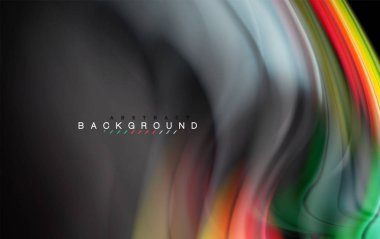 Sıvı sıvı renkler tasarım, renkli mermer veya plastik dalgalı doku arka plan, siyah, iş veya teknoloji sunu veya web broşür için parlak renkli öğeleri kapak tasarımı, duvar kağıdı