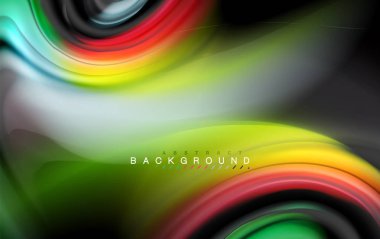 Sıvı sıvı renkler tasarım, renkli mermer veya plastik dalgalı doku arka plan, siyah, iş veya teknoloji sunu veya web broşür için parlak renkli öğeleri kapak tasarımı, duvar kağıdı