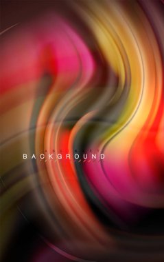 Sıvı sıvı renkler tasarım, renkli mermer veya plastik dalgalı doku arka plan, siyah, iş veya teknoloji sunu veya web broşür için parlak renkli öğeleri kapak tasarımı, duvar kağıdı