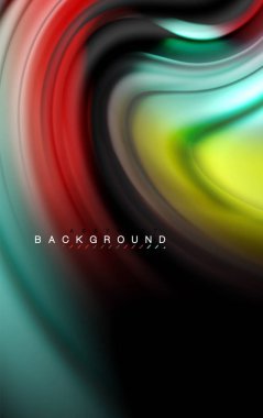 Sıvı sıvı renkler tasarım, renkli mermer veya plastik dalgalı doku arka plan, siyah, iş veya teknoloji sunu veya web broşür için parlak renkli öğeleri kapak tasarımı, duvar kağıdı