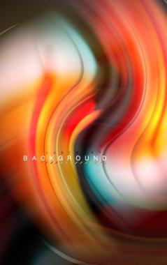 Sıvı sıvı renkler tasarım, renkli mermer veya plastik dalgalı doku arka plan, siyah, iş veya teknoloji sunu veya web broşür için parlak renkli öğeleri kapak tasarımı, duvar kağıdı