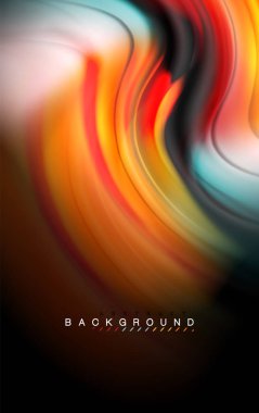 Sıvı sıvı renkler tasarım, renkli mermer veya plastik dalgalı doku arka plan, siyah, iş veya teknoloji sunu veya web broşür için parlak renkli öğeleri kapak tasarımı, duvar kağıdı