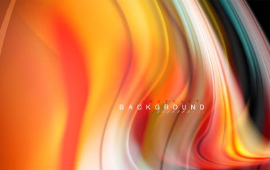 Sıvı sıvı renkler tasarım, renkli mermer veya plastik dalgalı doku arka plan, siyah, iş veya teknoloji sunu veya web broşür için parlak renkli öğeleri kapak tasarımı, duvar kağıdı