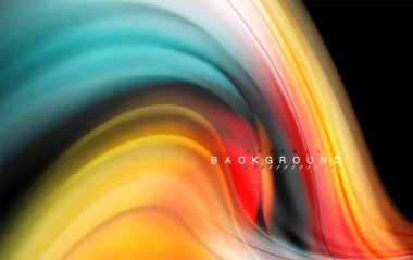 Sıvı sıvı renkler tasarım, renkli mermer veya plastik dalgalı doku arka plan, siyah, iş veya teknoloji sunu veya web broşür için parlak renkli öğeleri kapak tasarımı, duvar kağıdı