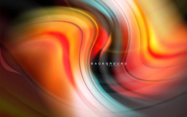 Sıvı sıvı renkler tasarım, renkli mermer veya plastik dalgalı doku arka plan, siyah, iş veya teknoloji sunu veya web broşür için parlak renkli öğeleri kapak tasarımı, duvar kağıdı