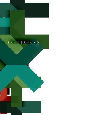 Çok renkli soyut geometrik şekiller, geometri arka plan web afiş için