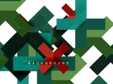 Çok renkli soyut geometrik şekiller, geometri arka plan web afiş için