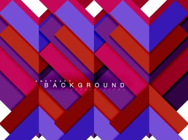 Çok renkli soyut geometrik şekiller, geometri arka plan web afiş için