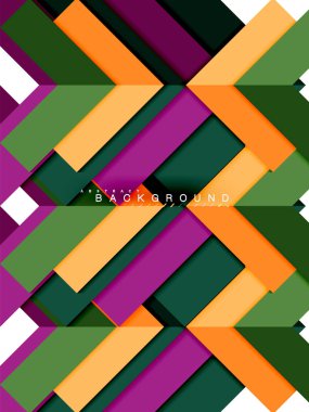 Çok renkli soyut geometrik şekiller, geometri arka plan web afiş için