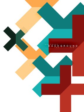 Çok renkli soyut geometrik şekiller, geometri arka plan web afiş için