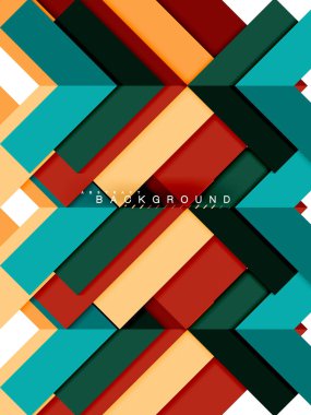 Çok renkli soyut geometrik şekiller, geometri arka plan web afiş için