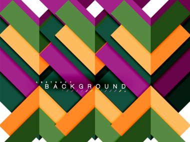 Çok renkli soyut geometrik şekiller, geometri arka plan web afiş için