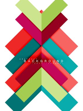 Çok renkli soyut geometrik şekiller, geometri arka plan web afiş için