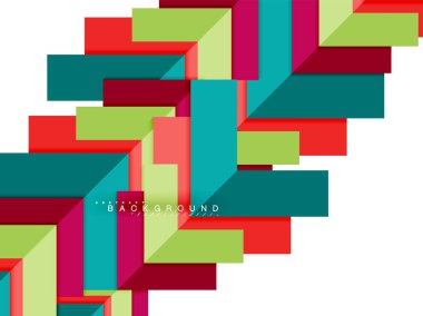 Çok renkli soyut geometrik şekiller, geometri arka plan web afiş için