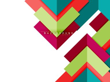 Çok renkli soyut geometrik şekiller, geometri arka plan web afiş için