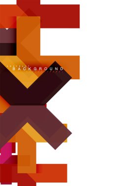 Çok renkli soyut geometrik şekiller, geometri arka plan web afiş için