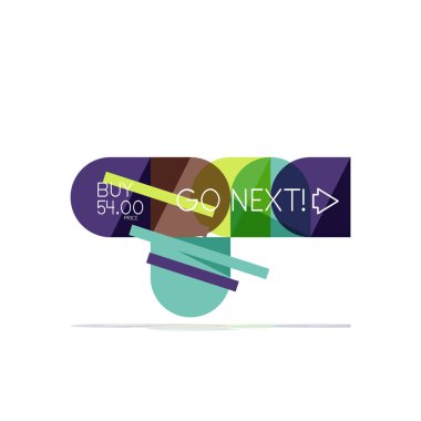 En az daire temiz soyut seçeneği adım Infographic tasarım öğesi, geometrik şekiller - Tur kareler, daireler ve satırları düzeni ile örnek metin